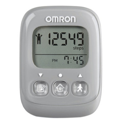 Omron HJ329 Alvita Ultimate Digital Fitness Pedometer, Gray, 1 ea