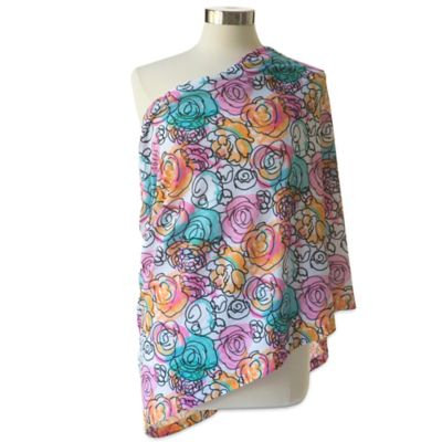 Itzy Ritzy Nursing Happens Infinity Breastfeeding Scarf - Watercolor Bloom