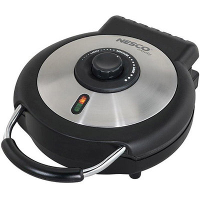 Nesco Everyday Waffle Maker, Silver/Black