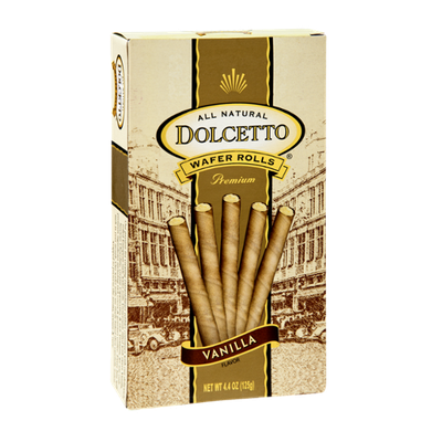 Dolcetto All Natural Premium Vanilla Wafer Rolls