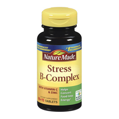 Nature Made Stress B-Complex Dietary Supplement With Vitamin C & Zinc