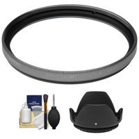 Tiffen 77mm Digital HT Ultra Clear Titanium Multi-Coated Filter with Lens Hood + Cleaning Kit