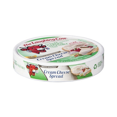 The Laughing Cow 1/3 Less Fat Than Cream Cheese Garden Vegetable Cream Cheese Spread Wedges - 8 CT