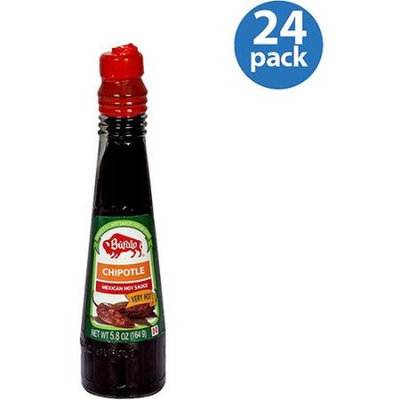 Buffalo Bufalo Chipotle Mexican Hot Sauce, 5.8 oz, (Pack of 24)