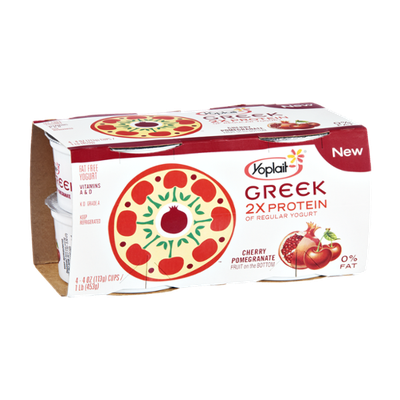 Yoplait® Greek 2x Protein Cherry Pomegranate Fat Free Yogurt Cups