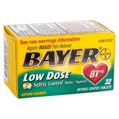 Bayer Low Dose Baby Aspirin - 32 ct
