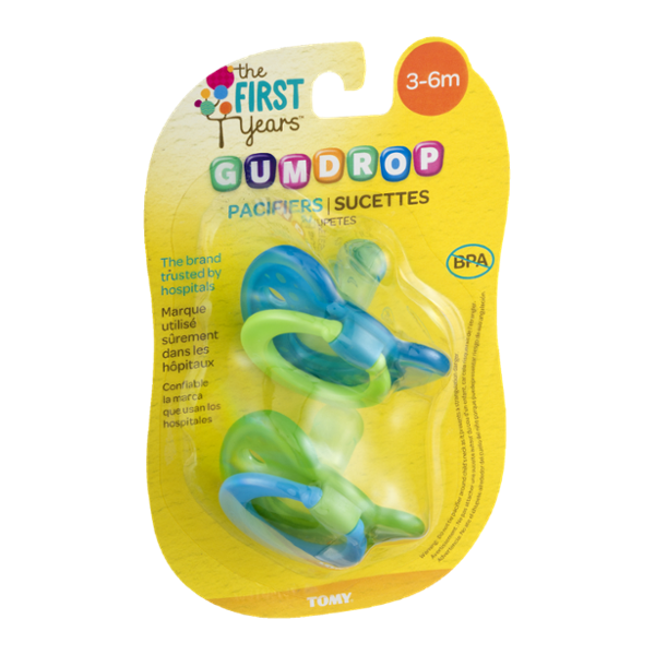 The First Years Gumdrop Pacifiers 3-6 Months