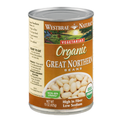 Westbrae Natural Vegetarian Organic Beans Great Northern