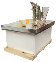 Harvest Lane Honey Beekeeping Beehive Starter Kit; 1 Box with Accessories
