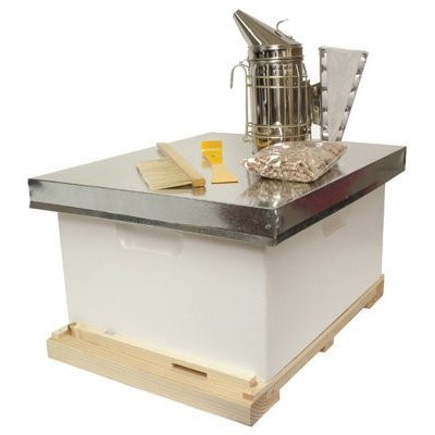 Harvest Lane Honey Beekeeping Beehive Starter Kit; 1 Box with Accessories