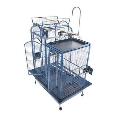 A&e Cage Large Split Level House Bird Cage with Divider Color: Black