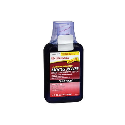 Walgreens Mucus Relief Maximum Strength Severe Congestion & Cough