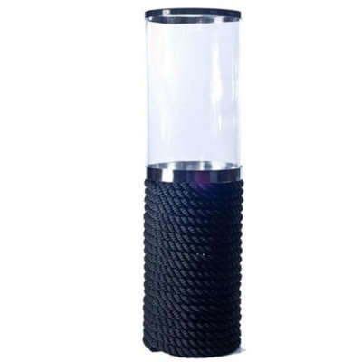 Rojo 16 BO93L 10.5 x 10.5 x 35 in. Amalfitana Black Rope Base Hurricane Large