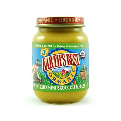 Earth's Best Earthsbest Baby Food-Zuchinni Broccoli(95% Organic), 6-Ounce (Pack of 12)