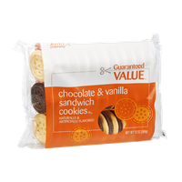 Guaranteed Value Chocolate & Vanilla Sandwich Cookies