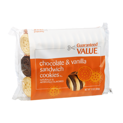 Guaranteed Value Chocolate & Vanilla Sandwich Cookies
