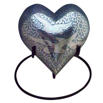 Star Legacy Wings of Freedom Heart Feline Pet Urn