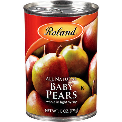 Roland Whole Baby Pears in Light Syrup, 15 oz