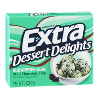 Wrigley's Extra Dessert Delights Mint Chocolate Chip Sugarfree Gum