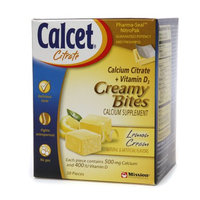 Calcet Creamy Bites Calcium Supplement Lemon Cream