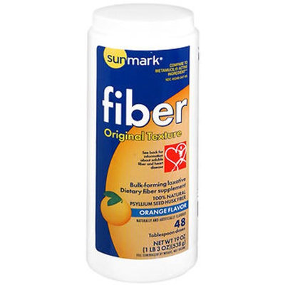 Sunmark Fiber Laxative Original Texture, Orange Flavor 19 oz by Sunmark