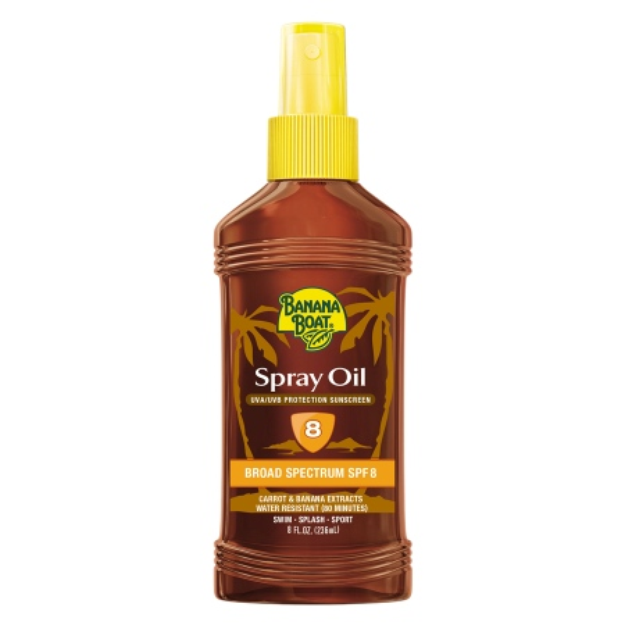 Banana Boat Deep Tanning Oil Sunscreen Spray With SPF 8