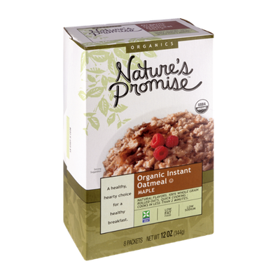 Nature's Promise Organics Organic Instant Oatmeal Maple