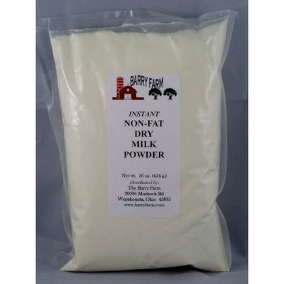 Barry Farm Instant Non Fat Milk Powder, 1lb.