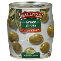 Halutza Green Olives Whole Canned, 18-Ounce (Pack of 6)