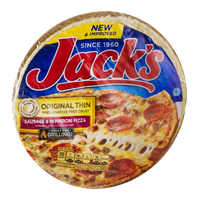 Jack's Original Thin Crust Pizza Sausage & Pepperoni