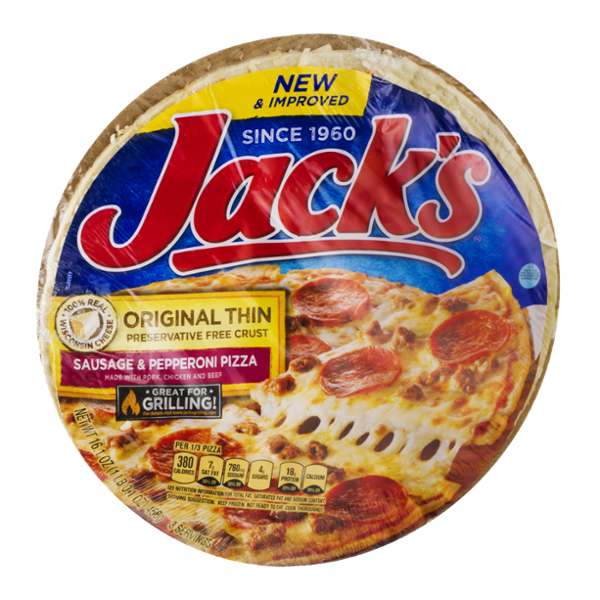 Jack's Original Thin Crust Pizza Sausage & Pepperoni Reviews 2019