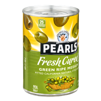 Musco Family Olive Co. Pearls Fresh Cured Green Ripe Medium Pitted California Natural Style Olives