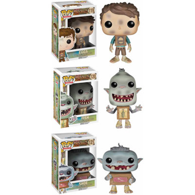 Funko Pop! The Boxtrolls Movie Vinyl Collectors Set: Eggs, Fish, Shoe