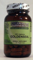 Goldenseal No Chinese Ingredients American Supplements 60 VCaps