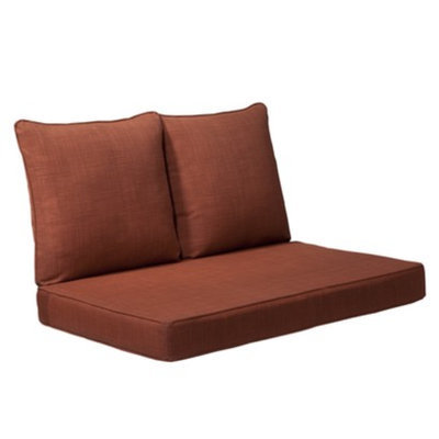 Grand Basket Madaga 3-Piece Loveseat Replacement Cushion Set - Red