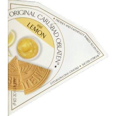 Carlsbad Oblaten Classic Dusted Lemon Wafers 1.0 oz (Pack of 12)