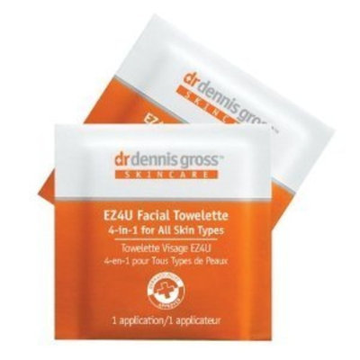 Md Skincare By Dr. Dennis Gross ~ 4-in-1 Facial Towelette EZ4U 2 GO (All Skin Types) 7 Applications