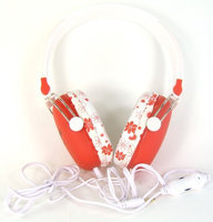 BadAax HP2134V Red Stereo Headphones