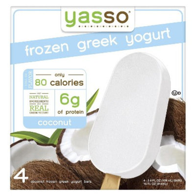 Yasso Coconut Greek Frozen Yogurt 4 ct