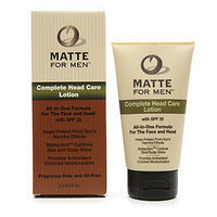 Matte for Men Complete Face and Head Care Lotion with SPF 25 Pump