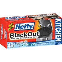 Hefty BlackOut Odor Block Clean Breeze Tall Kitchen Drawstring Bags