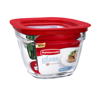 Rubbermaid 5.5 Cups Glass Food Storage with Lid