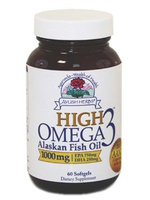 Ayush Herbs High Omega 3 1000 mg 60 gels