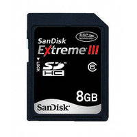 SanDisk Extreme 8GB SDHC Memory Card - Black (SDSDRX3-8192-A21)