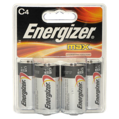 Energizer Max C Alkaline Batteries - 4 Pack