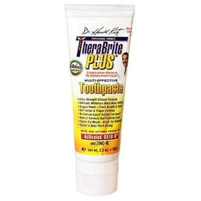 Dr. Harold Katz Thera Brite Plus Toothpaste, Mild Cinnamon flavor - 3.5 Oz