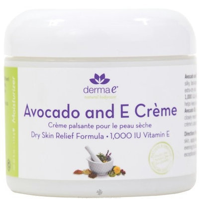 Derma E Avocado & Vitamin E Dry Skin Relief Cream by Derma-E 4 oz Cream