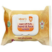 Vital Baby Super Soft Fruity Hand and Face Wipes, 30 Pack