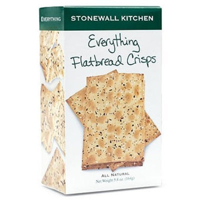 Stonewall Kitchen Everything Flatbread Crisps, 4.9-Ounce (Pack of 3)
