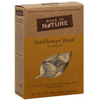 Back To Nature Sunflower Basil Crackers